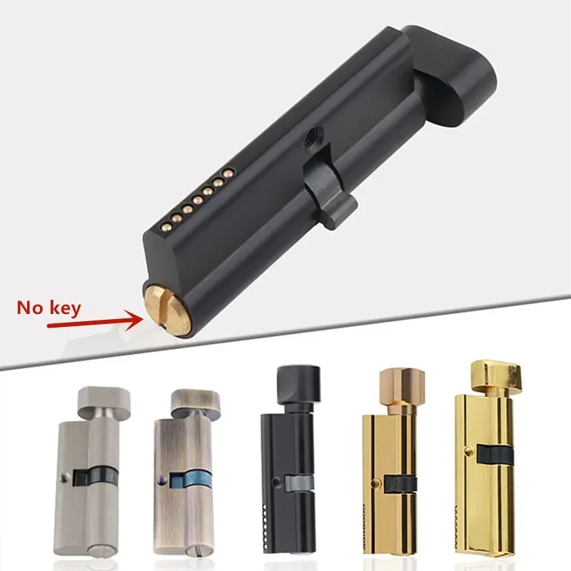 Furniture Joint Hardware - Indoor Solid Wood Door Brass Keyless