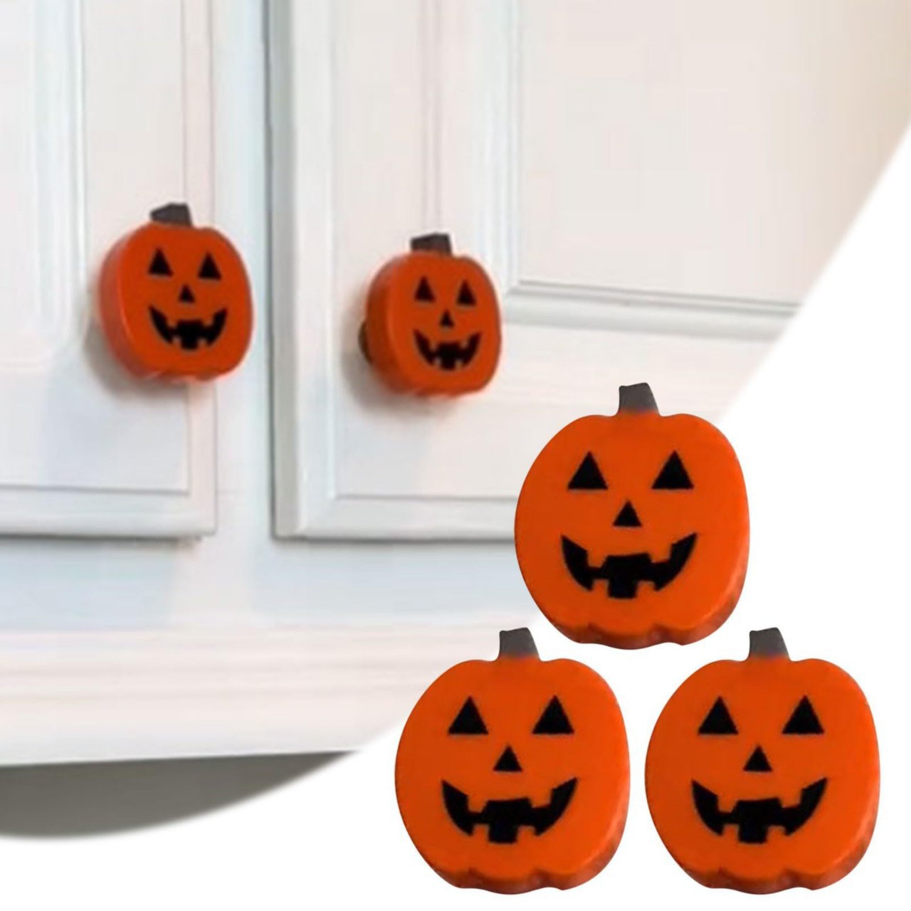Furniture Joint Hardware - Halloween pumpkin knob cover, universal cabinet