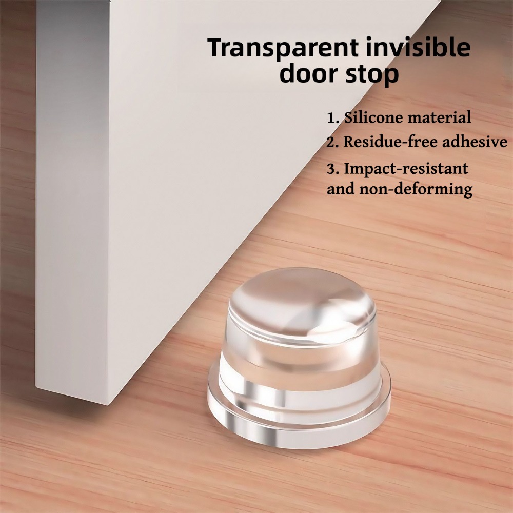 Furniture Joint Hardware - Silicone Door Stopper Wall Protector Bedroom