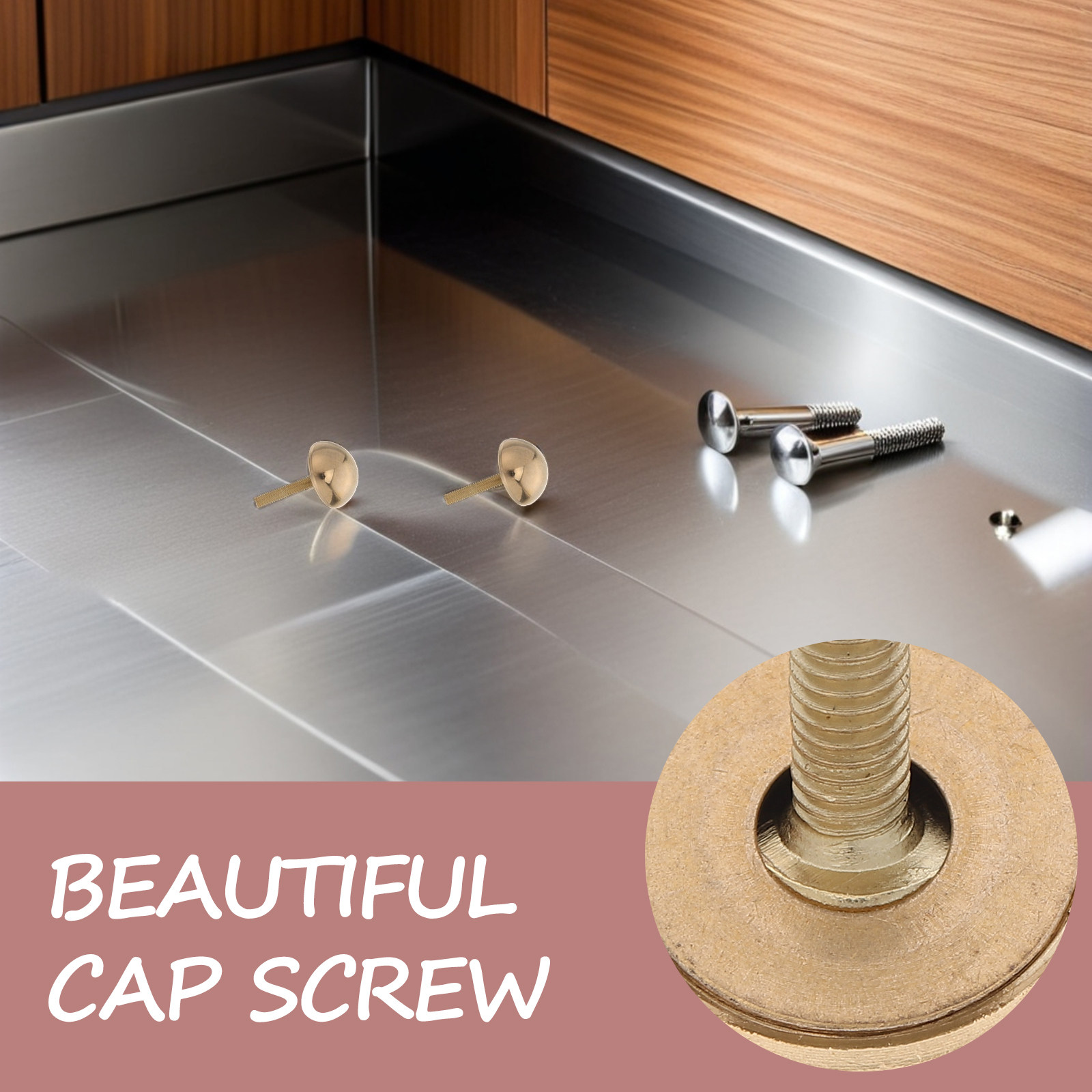 8Pcs Decorative Dome Screw Cap - Furniture Hardware Screws 评论和价格