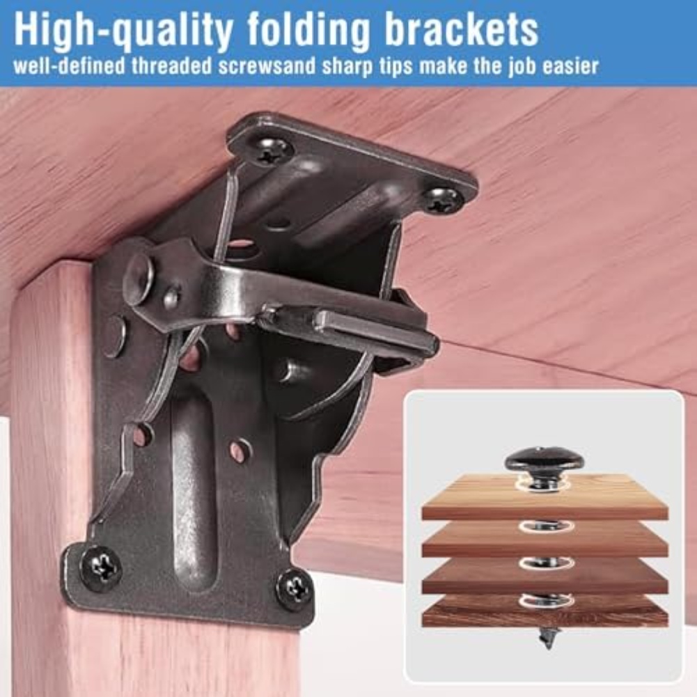 4pcs Heavy Duty Folding Bracke - Furniture Hardware For Legs 评论和价格