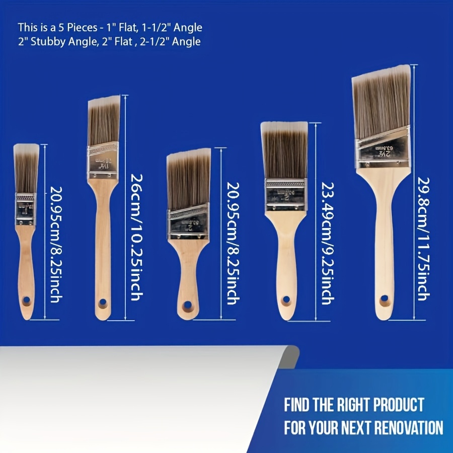 5Pcs High Quality Paint Brush  - Furniture Joint Hardware 评论和价格