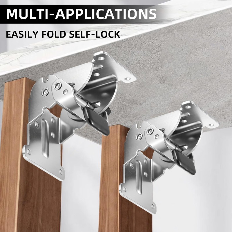 Self Locking Folding Hinge 90  - Furniture Hardware For Legs 评论和价格