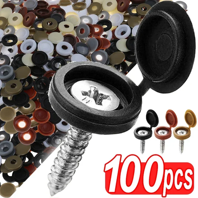 Hinged Plastic Screw Cap Cover - Furniture Hardware Screws 评论和价格