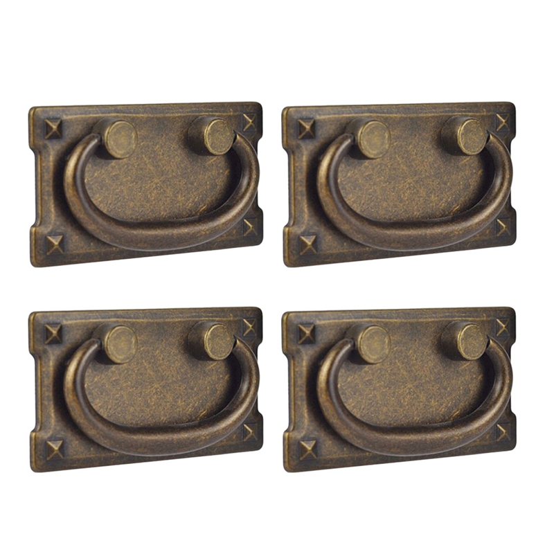 4Pcs Vintage Antique Bronze Dr - Furniture Joint Hardware 评论和价格