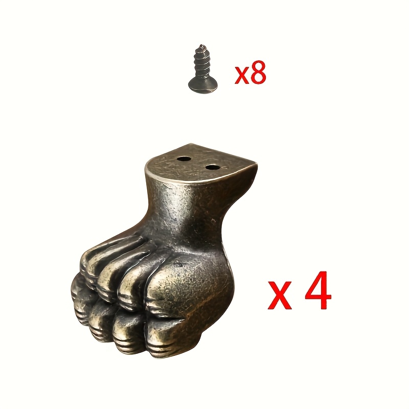 4pcs Antique Foot Brass Jewelr - Furniture Hardware For Legs 评论和价格