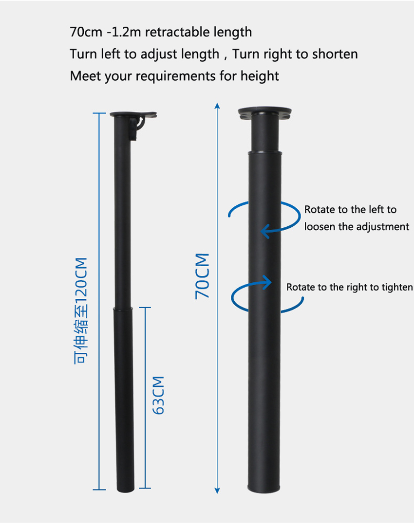 70-120CM Folding Bar Foot Supp - Furniture Hardware For Legs 评论和价格