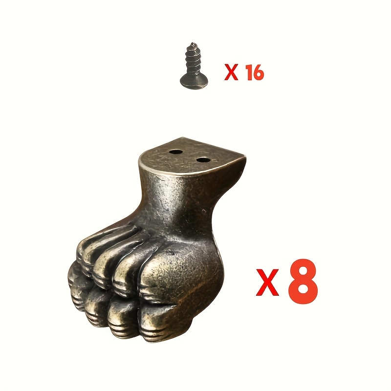 8pcs Antique Foot Brass Jewelr - Furniture Hardware For Legs 评论和价格