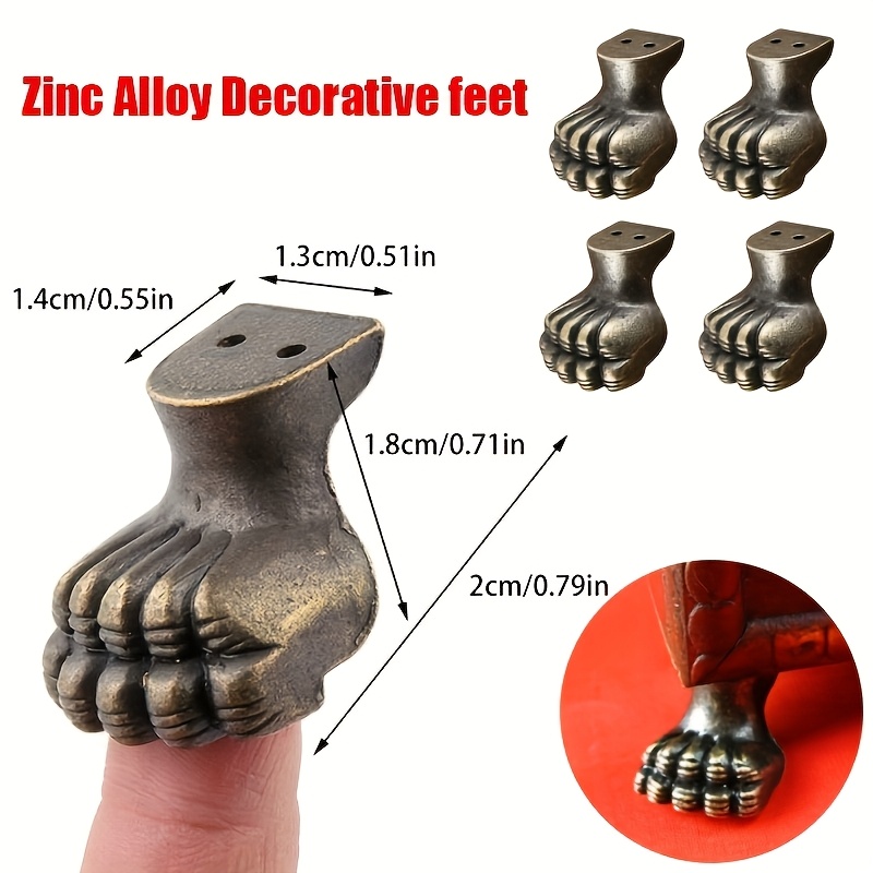 8pcs Antique Foot Brass Jewelr - Furniture Hardware For Legs 评论和价格