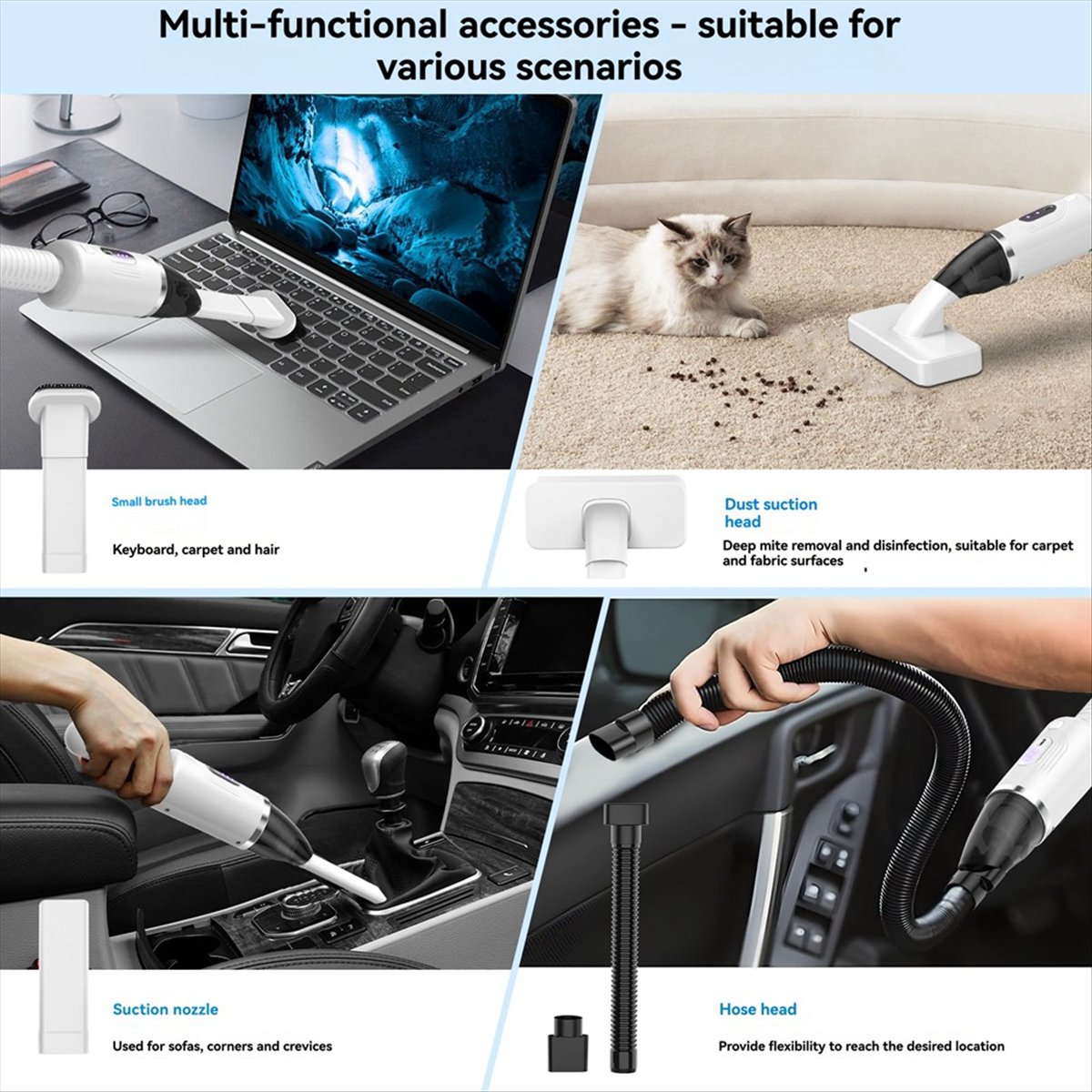 Car Vacuum Cleaner, Large Suct - Furniture Hardware Cleaner 评论和价格