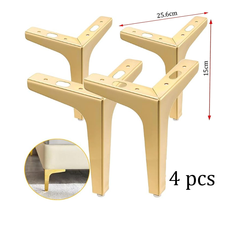 4Pcs Modern Triangle Metal Sof - Furniture Hardware For Legs 评论和价格