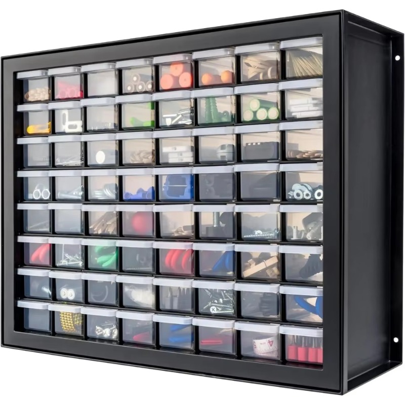 Sixty Four Drawer Parts Cabine - Furniture Hardware Screws 评论和价格