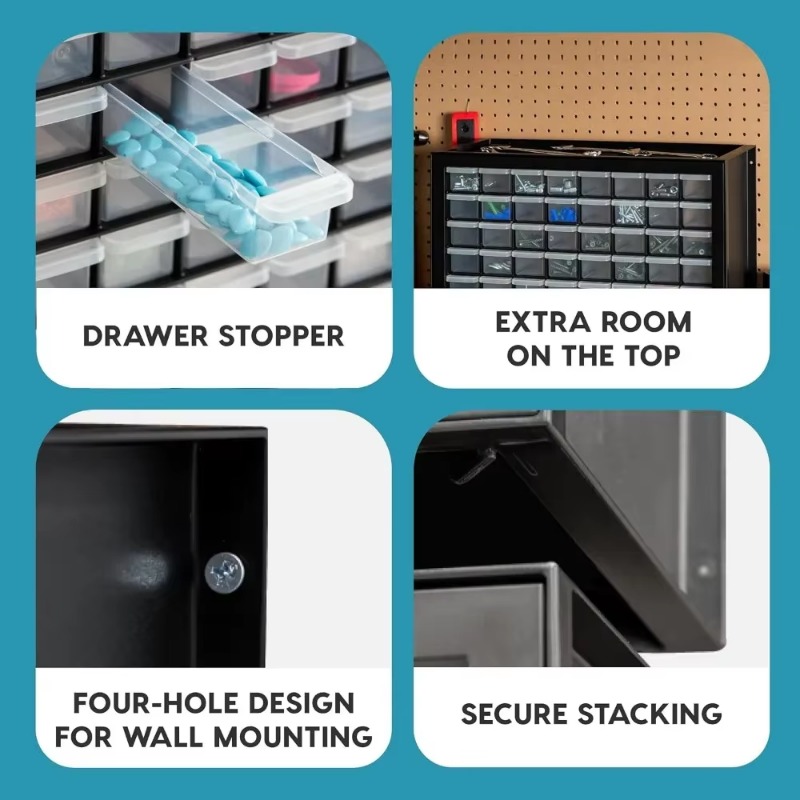 Sixty Four Drawer Parts Cabine - Furniture Hardware Screws 评论和价格